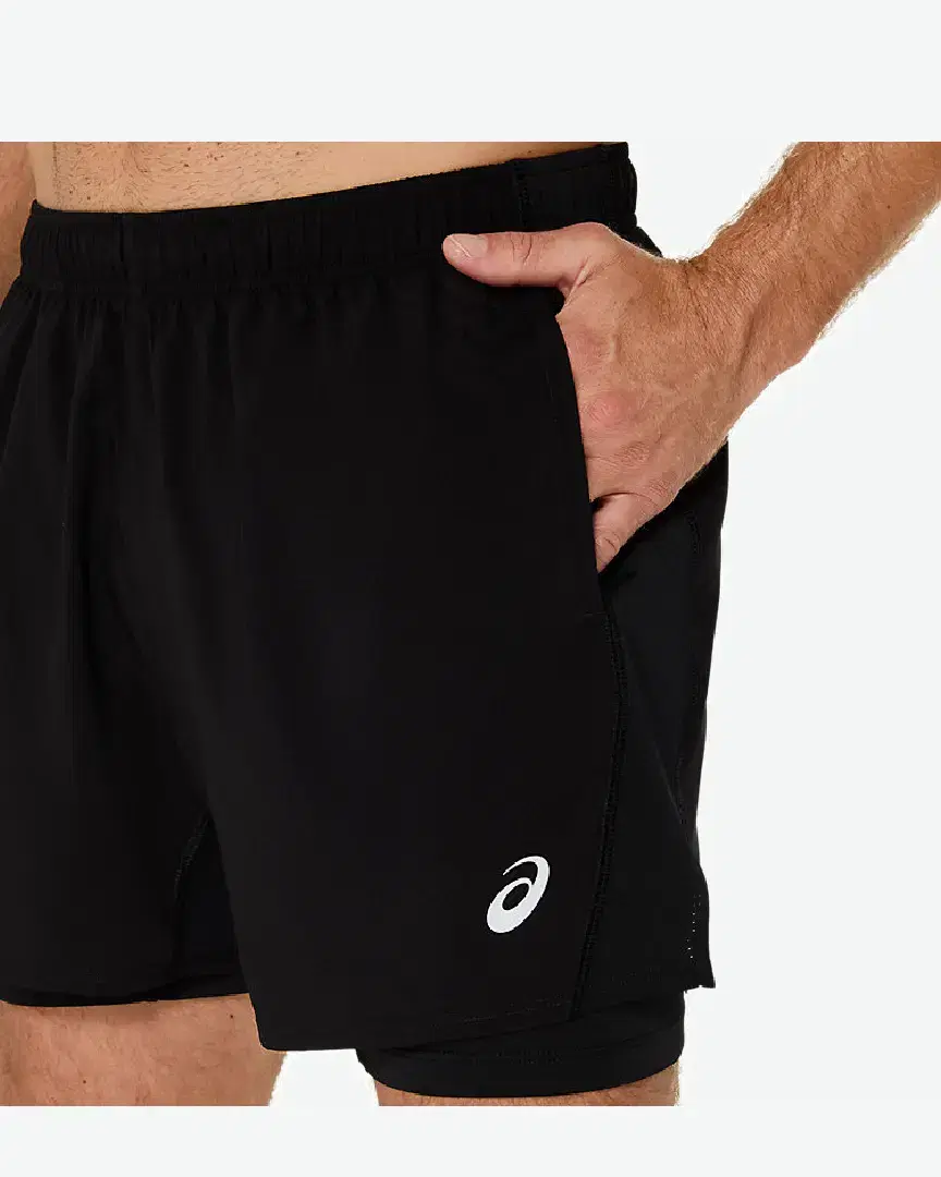 Asics Core 2N1 5In Short M - 2011D218-001 (3) au meilleur prix !