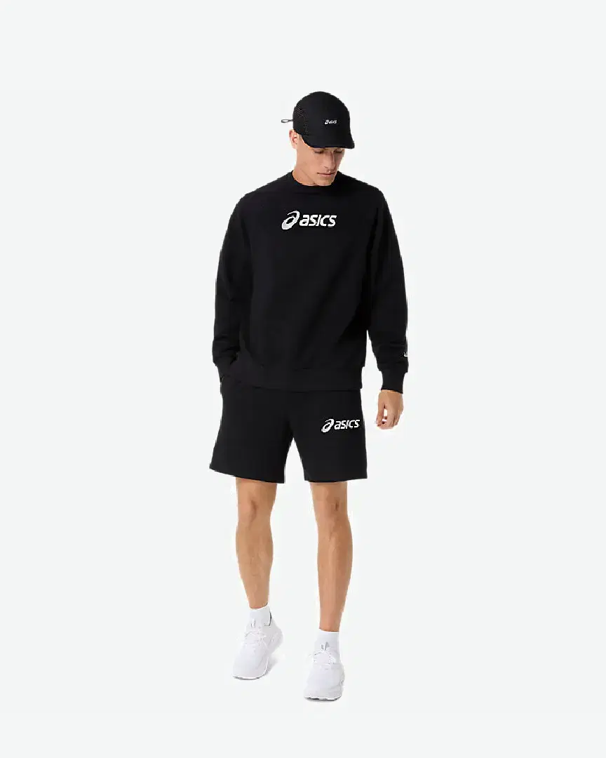 Asics Logo Fleece Crew-Neck Top M - 2031F326-001 (5) au meilleur prix !