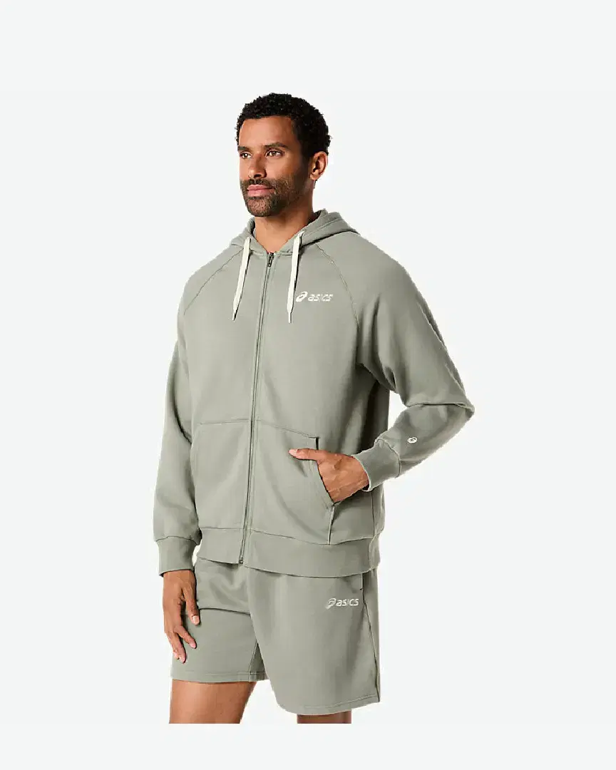 Asics Logo Fleece Full Zip Hoodie M - 2031F325-300 (2) au meilleur prix !