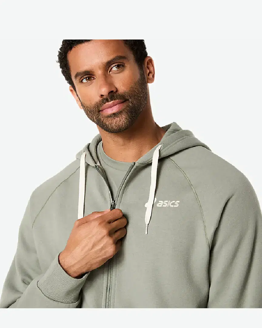 Asics Logo Fleece Full Zip Hoodie M - 2031F325-300 (3) au meilleur prix !