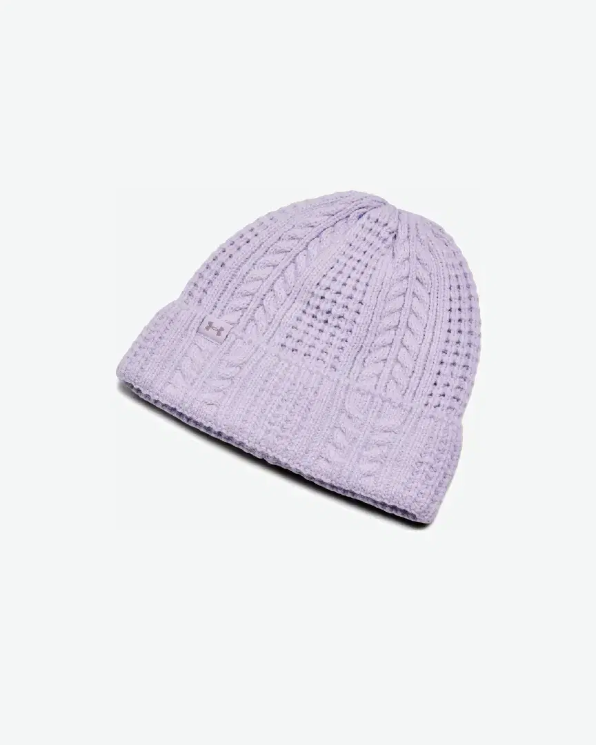 Bonnet Under Armour W Halftime Cable Knit Beanie-Ppl W - 1386639-535 (0) au meilleur prix !