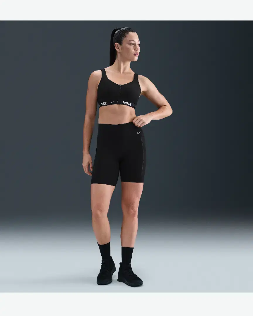 Brassière Nike Indy High Support Front-Zip Sports Bra W - HQ2751-010 (3) au meilleur prix !