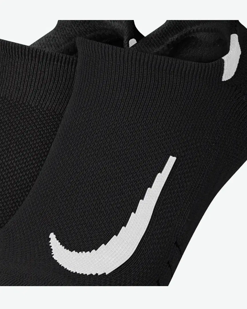 Chaussettes Invisibles Nike Multiplier (2 Paires) - SX7554-010 (2) au meilleur prix !