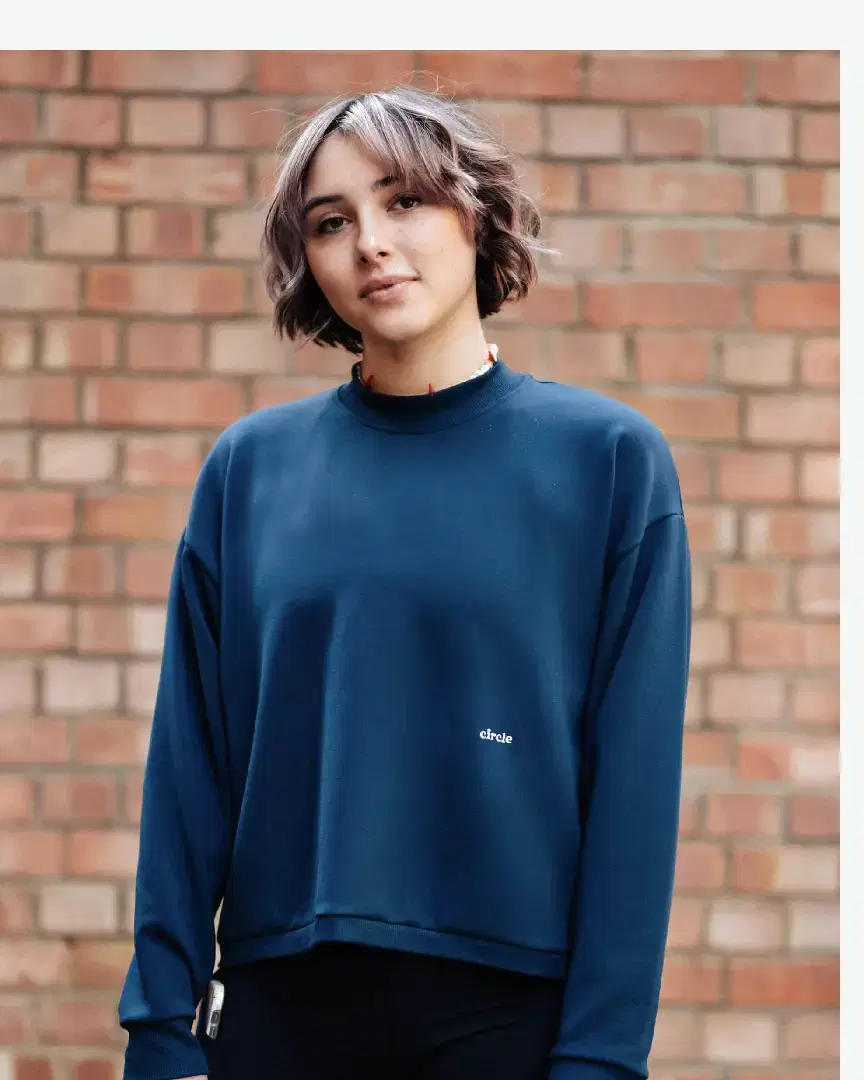 Circle Sweat Oversize Get Lucky - SWEAT-OVERSIZE-GET-LUCKY-NAVY (10) au meilleur prix !