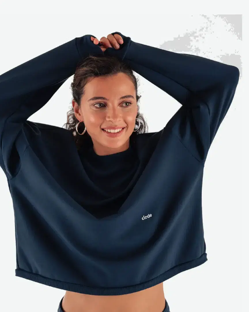 Circle Sweat Oversize Get Lucky - SWEAT-OVERSIZE-GET-LUCKY-NAVY (7) au meilleur prix !