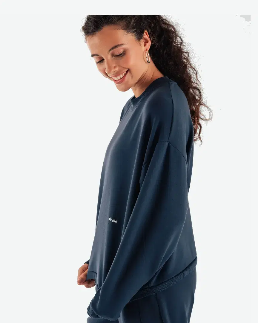 Circle Sweat Oversize Get Lucky - SWEAT-OVERSIZE-GET-LUCKY-NAVY (8) au meilleur prix !