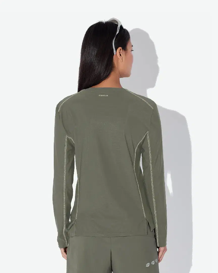 Circle T-Shirt Manches Longues Legend - T-SHIRT-MANCHES-LONGUES-LEGEND-FEMME-MOSS (3) au meilleur prix !