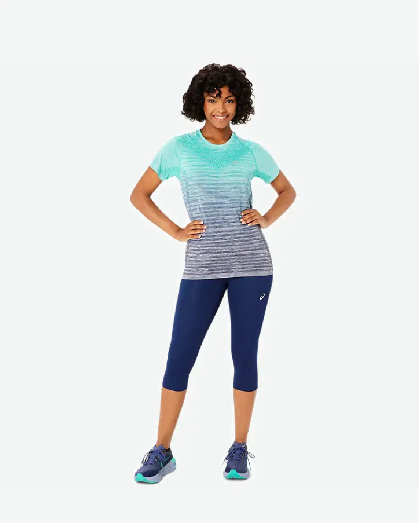 Collant Asics Road High Waist Capri W - 2012D006-400 (8) au meilleur prix !