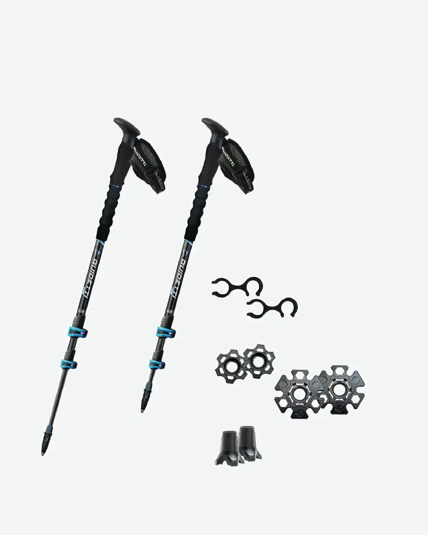 Guidetti B Light Saphir Carbone Alu Mk2 Bâtons De Marche - R10772 (0) au meilleur prix !