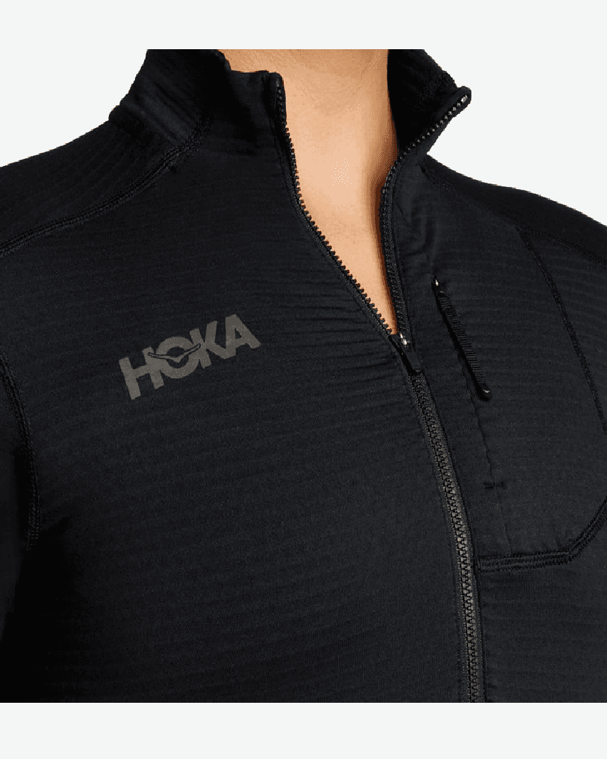 Hoka Col Zippé W - 1135053-BLK (1) au meilleur prix !