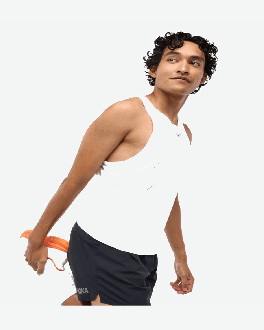 Hoka Débardeur Race Day M - 1164154-WHT (3) au meilleur prix !