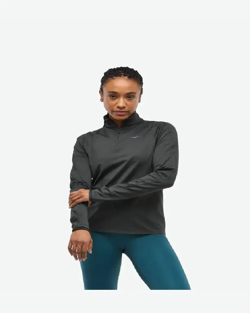 Hoka Haut À Col Zippé Glidetech W - 1164155-BLK (0) au meilleur prix !