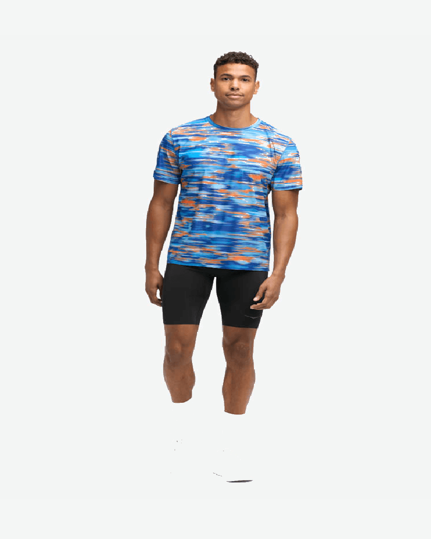 Hoka Haut À Manches Courtes Airolite 2 M - 1175771P-BBLR (2) au meilleur prix !