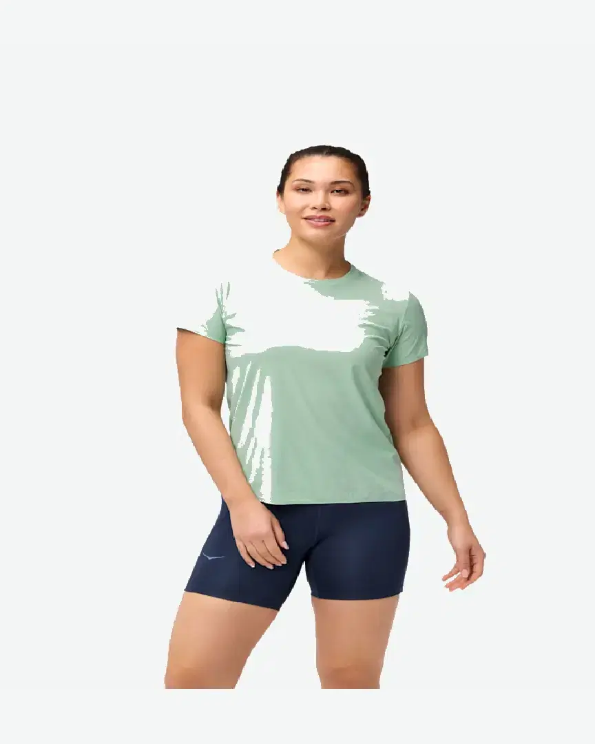 Hoka Haut À Manches Courtes Airolite 2 W - 1175774-JADE (0) au meilleur prix !