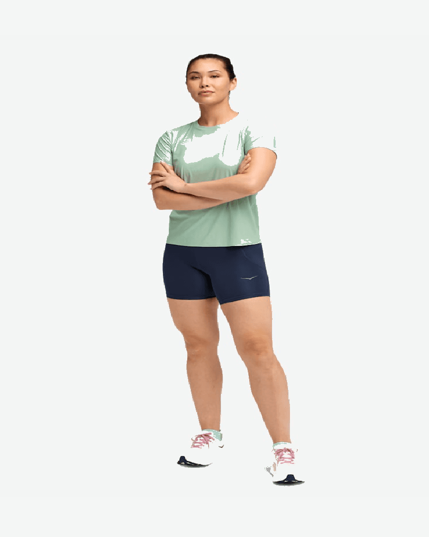 Hoka Haut À Manches Courtes Airolite 2 W - 1175774-JADE (2) au meilleur prix !