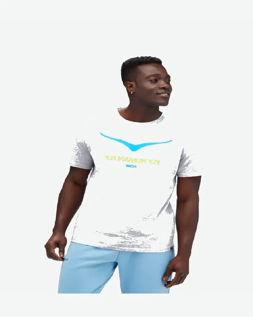 Hoka Haut À Manches Courtes Logo Topo M - 1157190-HRGY (0) au meilleur prix !