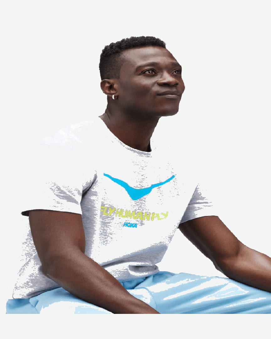 Hoka Haut À Manches Courtes Logo Topo M - 1157190-HRGY (3) au meilleur prix !