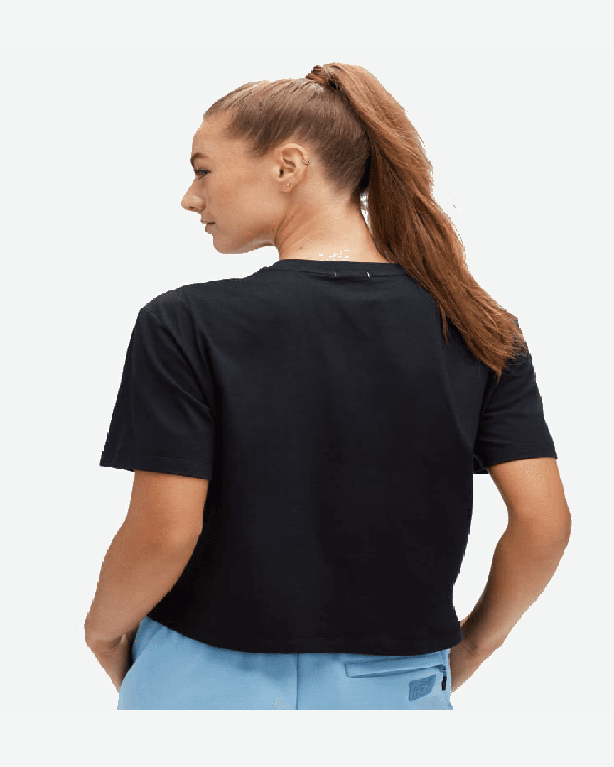 Hoka Haut À Manches Courtes Logo Topo W - 1153374-BLK (1) au meilleur prix !