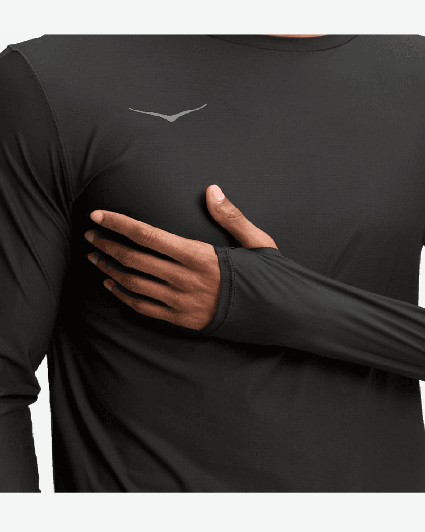 Hoka Haut À Manches Longues Airolite 2 M - 1175772-BLK (4) au meilleur prix !