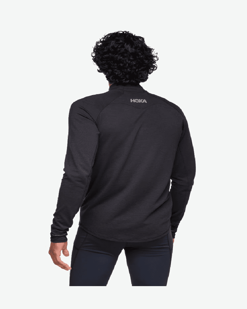 Hoka Haut À Manches Longues Basezip M - 1156097-BLK (1) au meilleur prix !