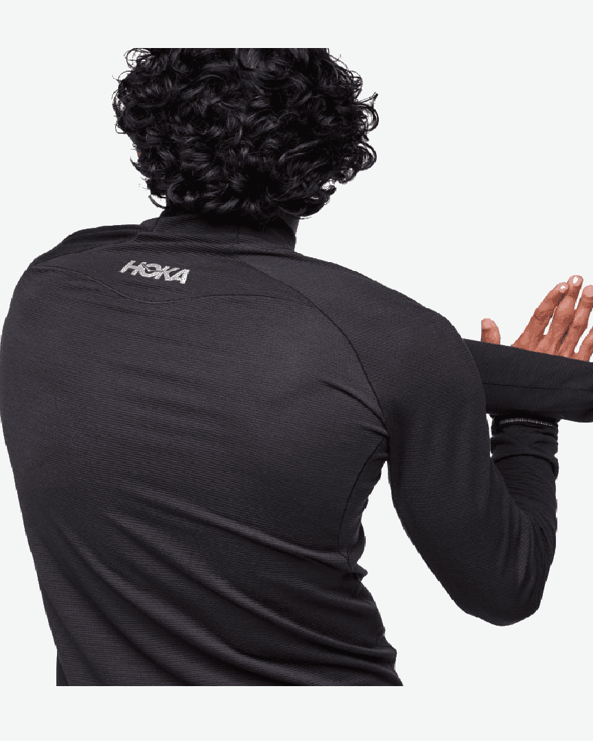 Hoka Haut À Manches Longues Basezip M - 1156097-BLK (4) au meilleur prix !