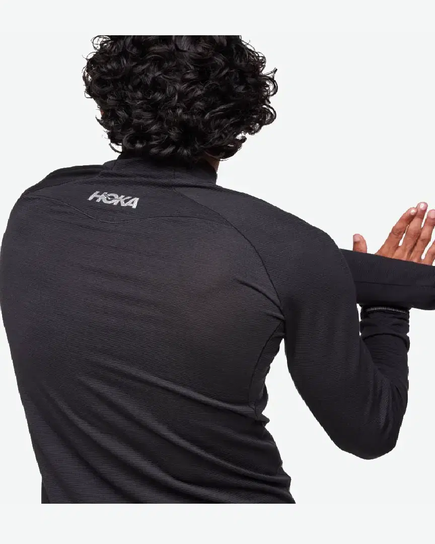 Hoka Haut À Manches Longues Basezip M - 1156097-BLK (5) au meilleur prix !