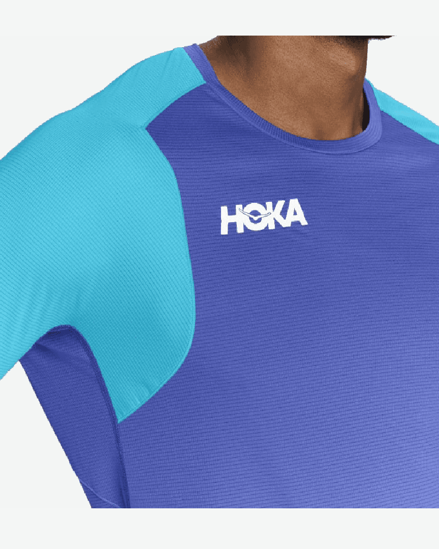 Hoka T-Shirt À Manches Trois-Quarts Glide - 1123726-BLNG (5) au meilleur prix !