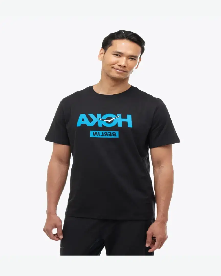 Hoka T-Shirt Berlin City M - 1178921-BLK (0) au meilleur prix !