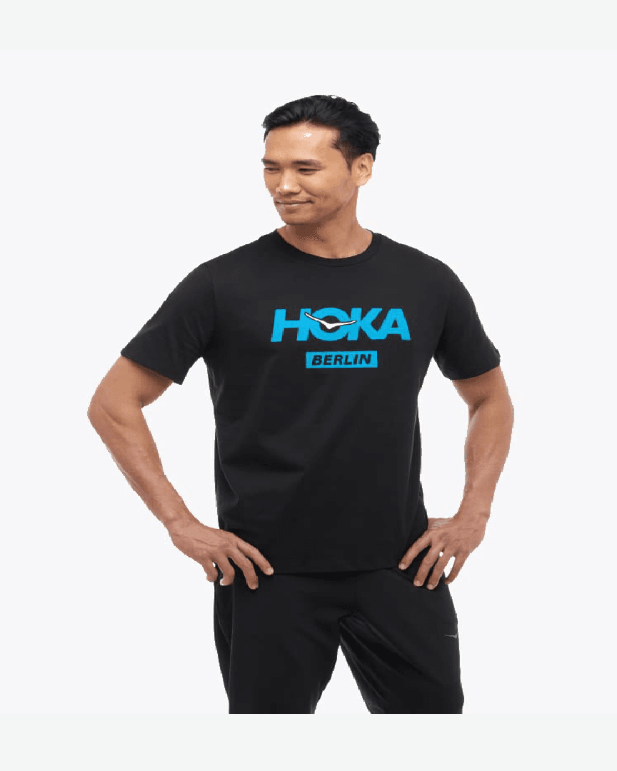Hoka T-Shirt Berlin City M - 1178921-BLK (2) au meilleur prix !
