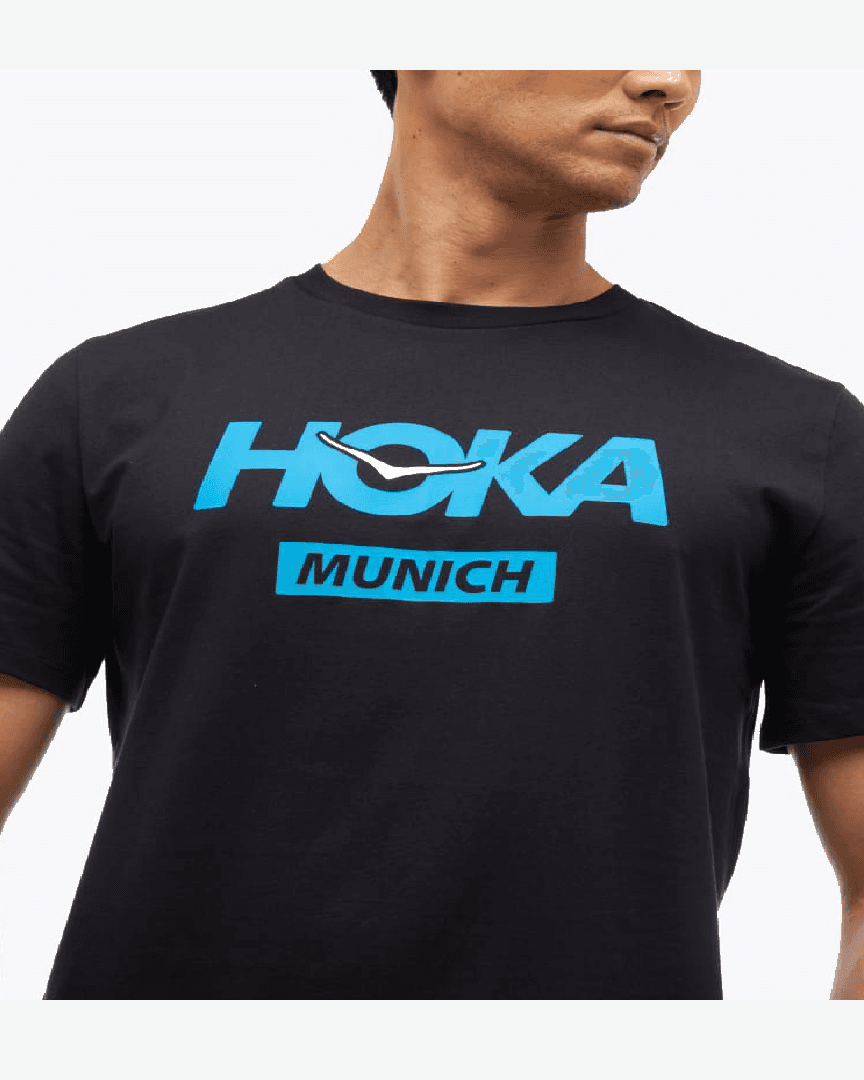 Hoka T-Shirt Munich City M - 1178922-BLK (3) au meilleur prix !