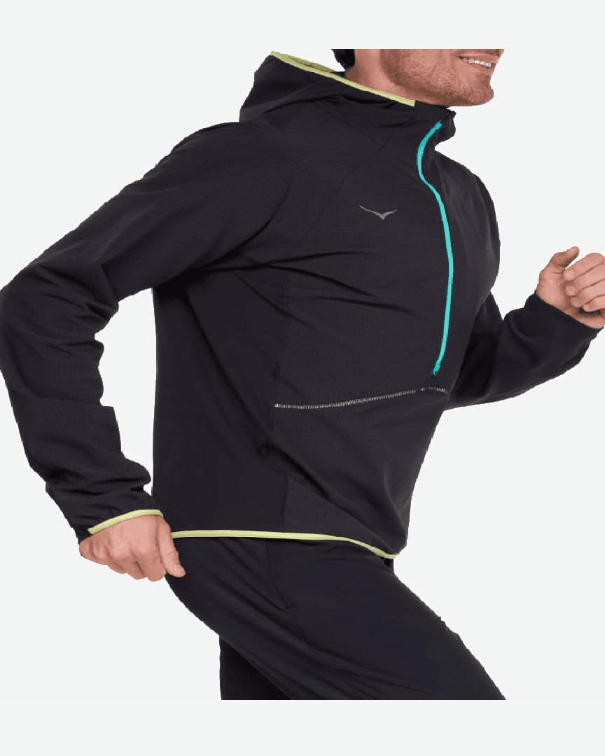 Hoka Veste Demi-Zippée Skyglow M - 1156098-BLK (3) au meilleur prix !