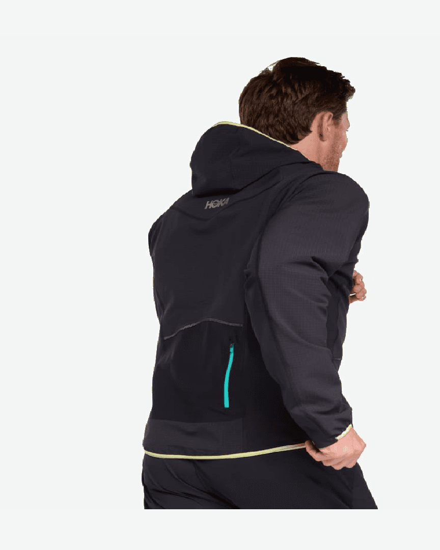 Hoka Veste Demi-Zippée Skyglow M - 1156098-BLK (4) au meilleur prix !