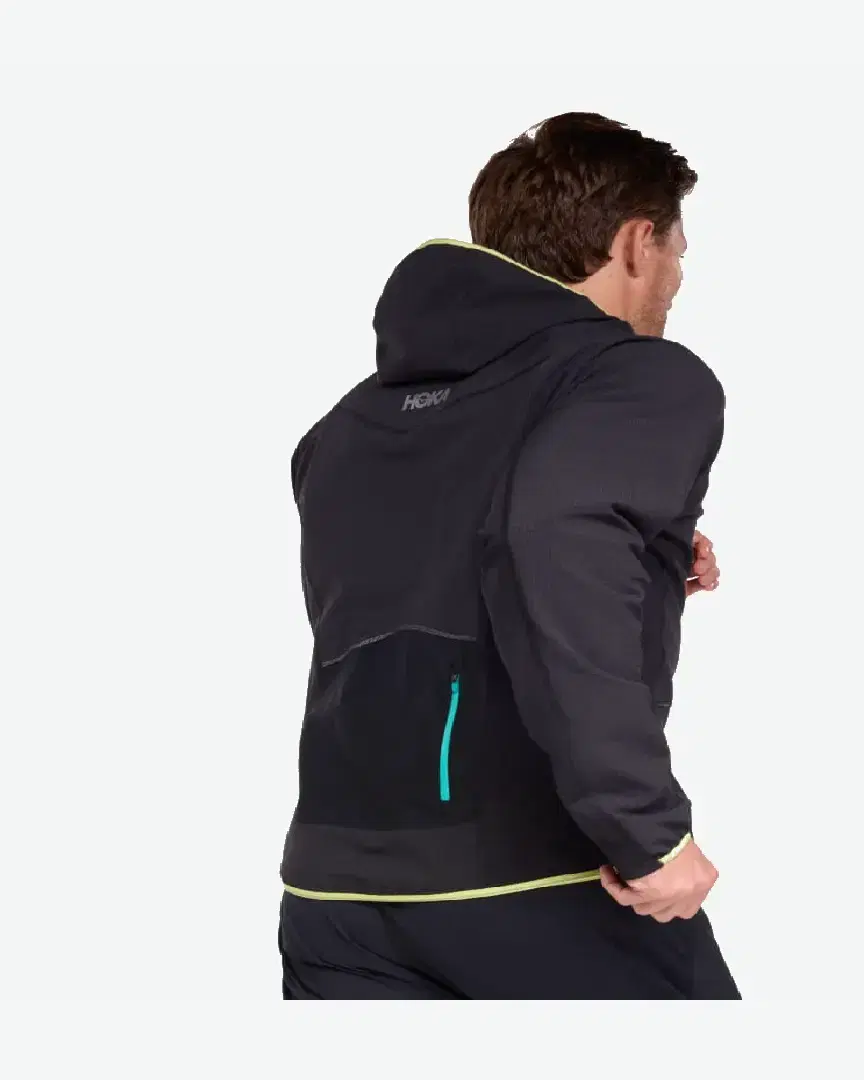 Hoka Veste Demi-Zippée Skyglow M - 1156098-BLK (5) au meilleur prix !