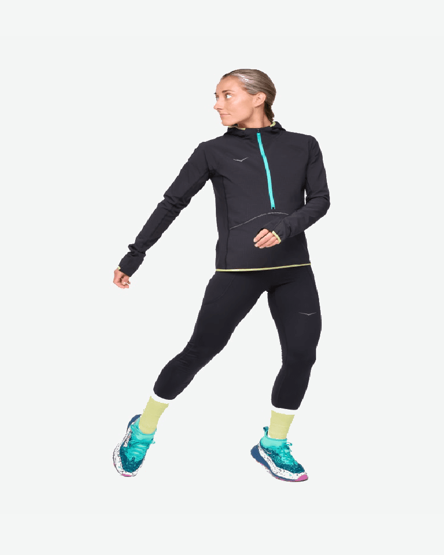 Hoka Veste Demi-Zippée Skyglow W - 1156113-BLK (2) au meilleur prix !