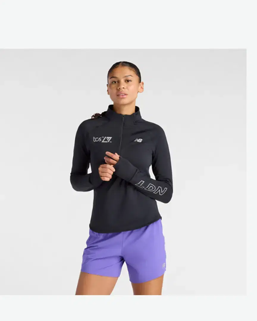 New Balance London Edition Rc Essential Heat Grid Half Zip Ldn W - WT6156N4BK (0) au meilleur prix !