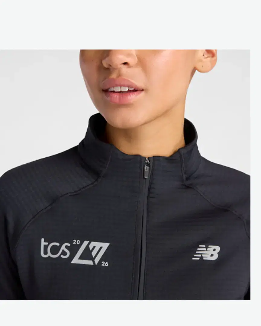 New Balance London Edition Rc Essential Heat Grid Half Zip Ldn W - WT6156N4BK (2) au meilleur prix !