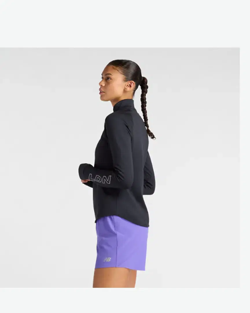 New Balance London Edition Rc Essential Heat Grid Half Zip Ldn W - WT6156N4BK (4) au meilleur prix !