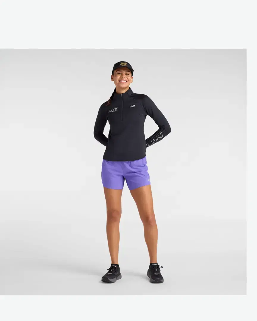 New Balance London Edition Rc Essential Heat Grid Half Zip Ldn W - WT6156N4BK (5) au meilleur prix !