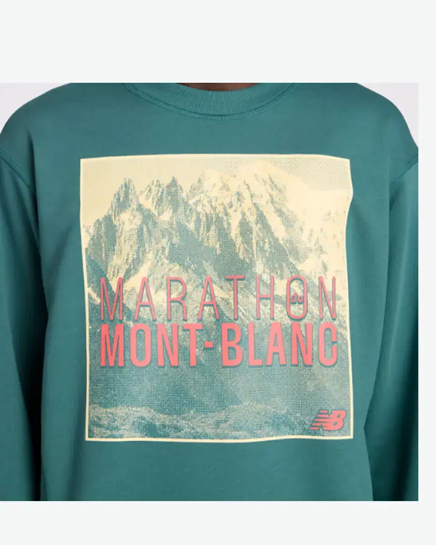 New Balance Marathon Du Mont Blanc Athletics French Terry Crew M - MT51113NUS (1) au meilleur prix !