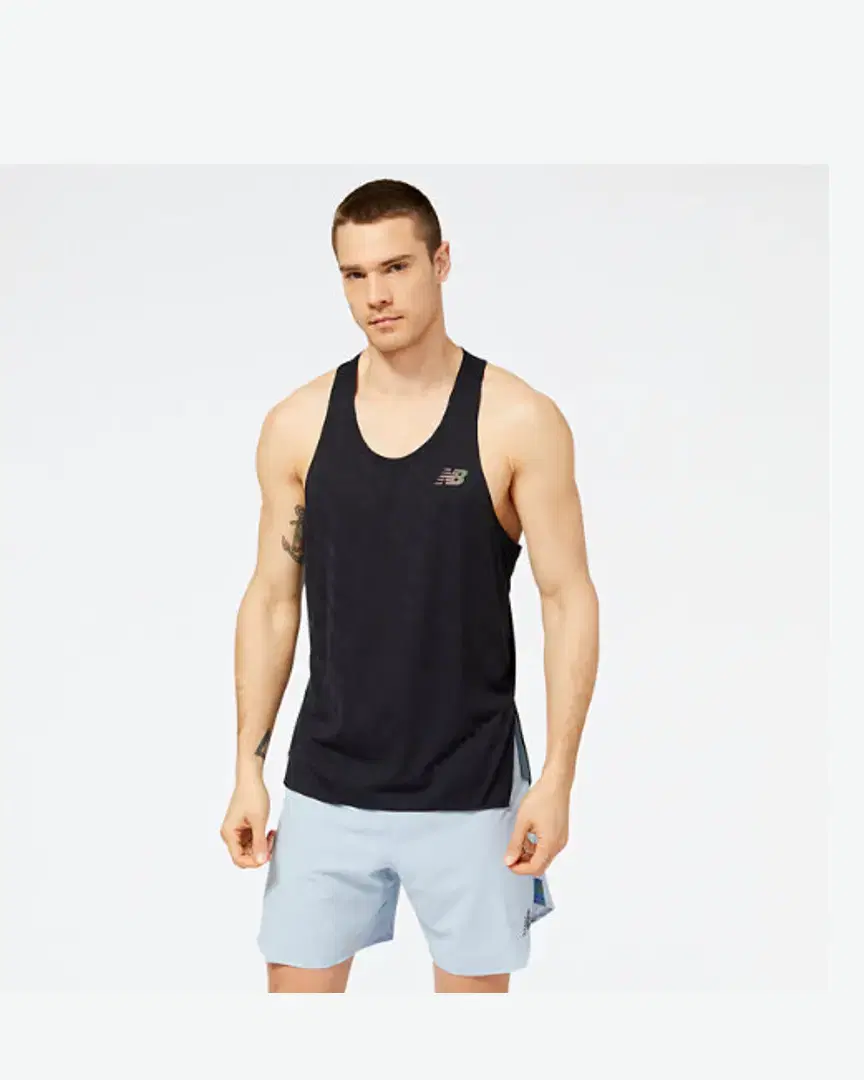 New Balance Q Speed Jacquard Singlet M - MT23280BK (0) au meilleur prix !