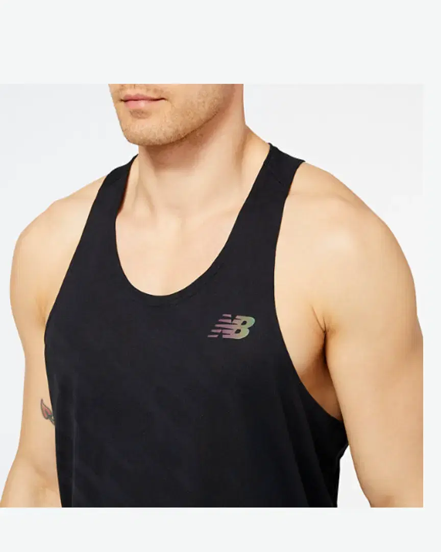New Balance Q Speed Jacquard Singlet M - MT23280BK (1) au meilleur prix !