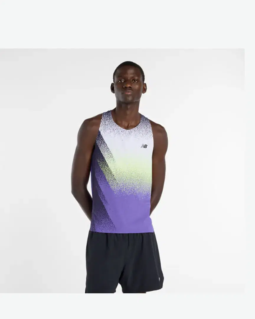 New Balance Race Day Ultra Light Printed Singlet M - MT61934JEPU (0) au meilleur prix !