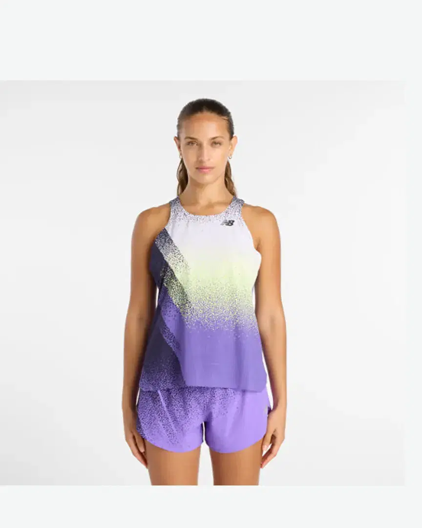 New Balance Race Day Ultra Light Printed Singlet W - WT61B671EPU (0) au meilleur prix !