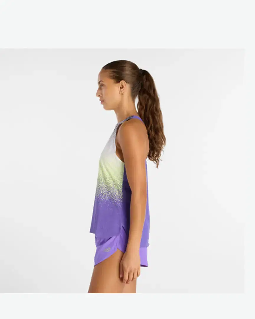 New Balance Race Day Ultra Light Printed Singlet W - WT61B671EPU (4) au meilleur prix !