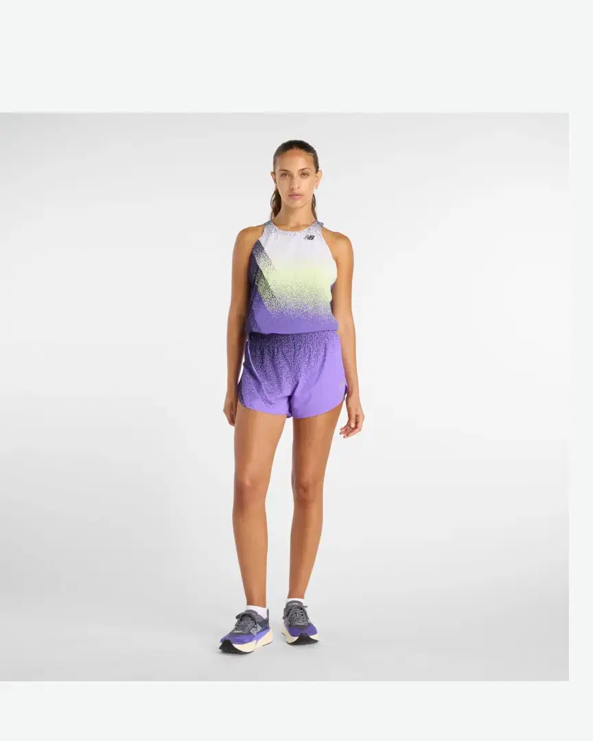 New Balance Race Day Ultra Light Printed Singlet W - WT61B671EPU (5) au meilleur prix !