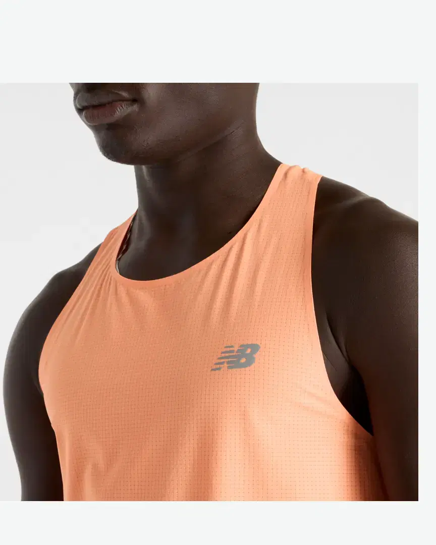 New Balance Race Day Ultra Light Singlet M - MT51205HMO (5) au meilleur prix !