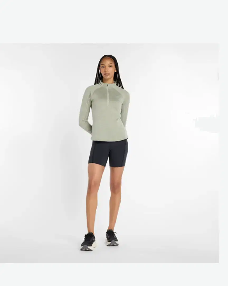 New Balance Rc Essential Heat Grid 1/2 Zip W - WT43200GSH (1) au meilleur prix !