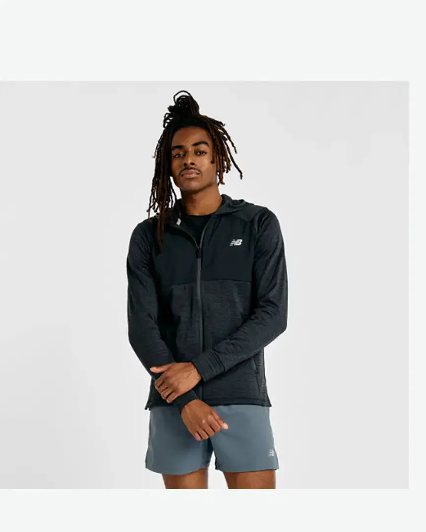 New Balance Rc Essential Hooded Full Zip M - MJ43206BK (0) au meilleur prix !