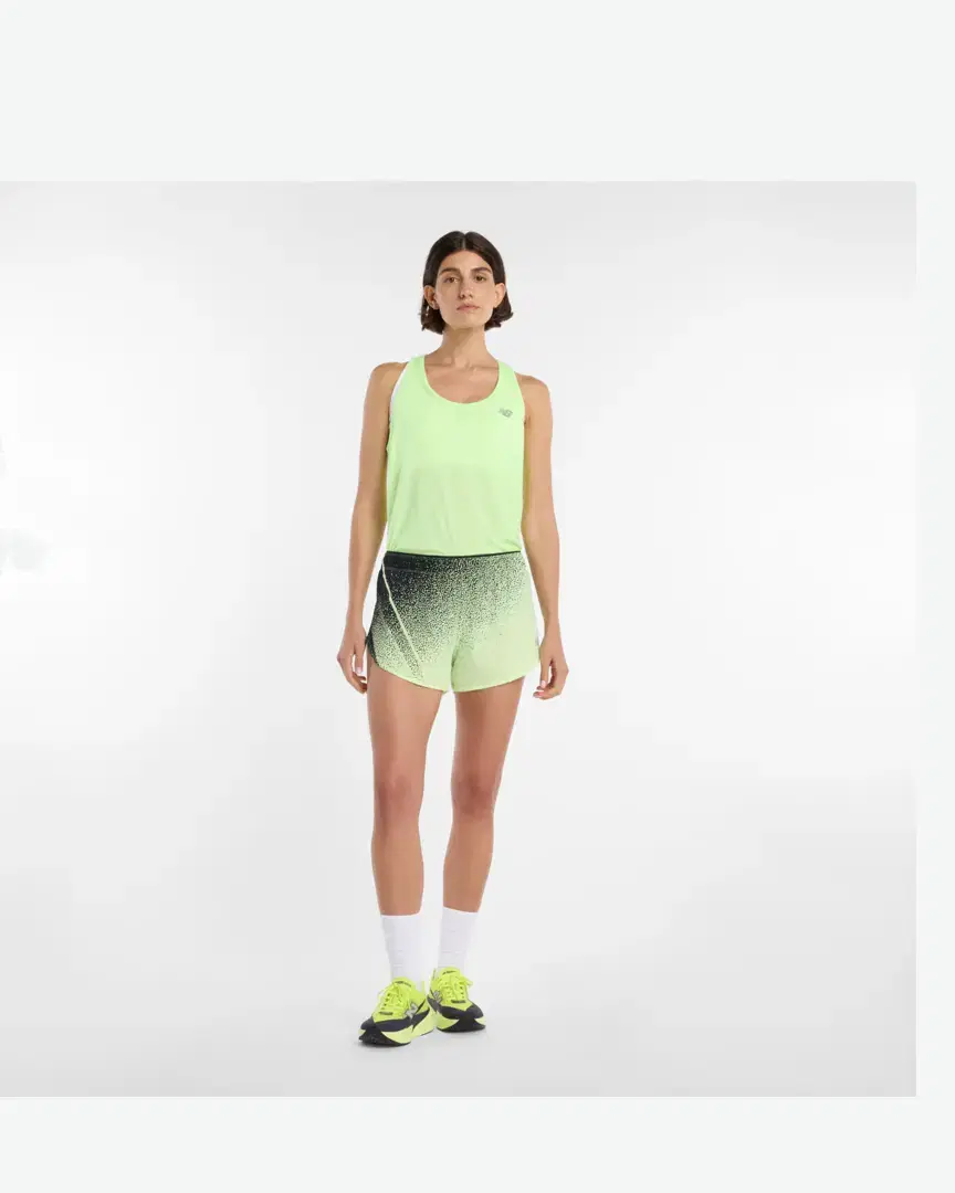 New Balance Rc Ultra Light Printed Short 3" W - WB61R51KAFG (5) au meilleur prix !