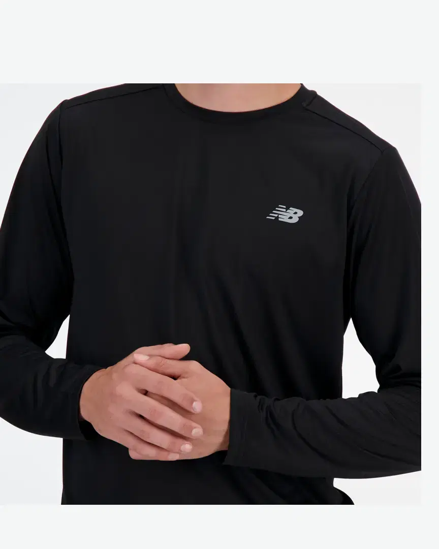 New Balance Sport Essential Long Sleeve M - MT41225BK (4) au meilleur prix !